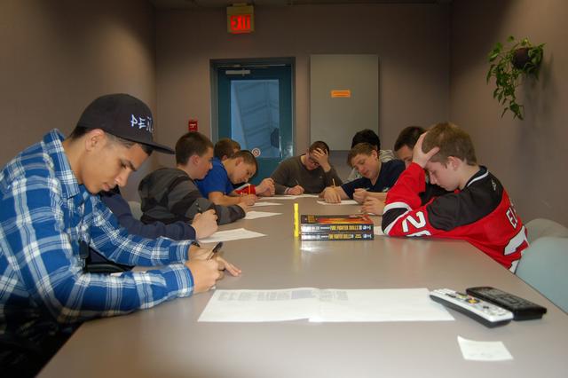 Explorers learn various skills and take certification tests, February 2013.